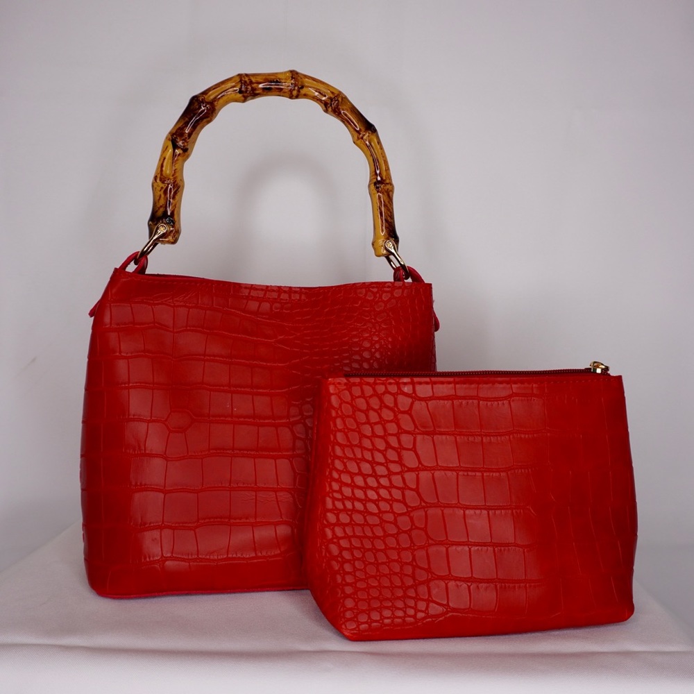 Cherry Red “Gigi” Handbag Set